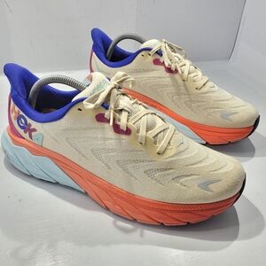 HOKA ONE ONE ARAHI 6 SHORT BREAD FIESTA RUNNING SHOES MEN'S 9.5D